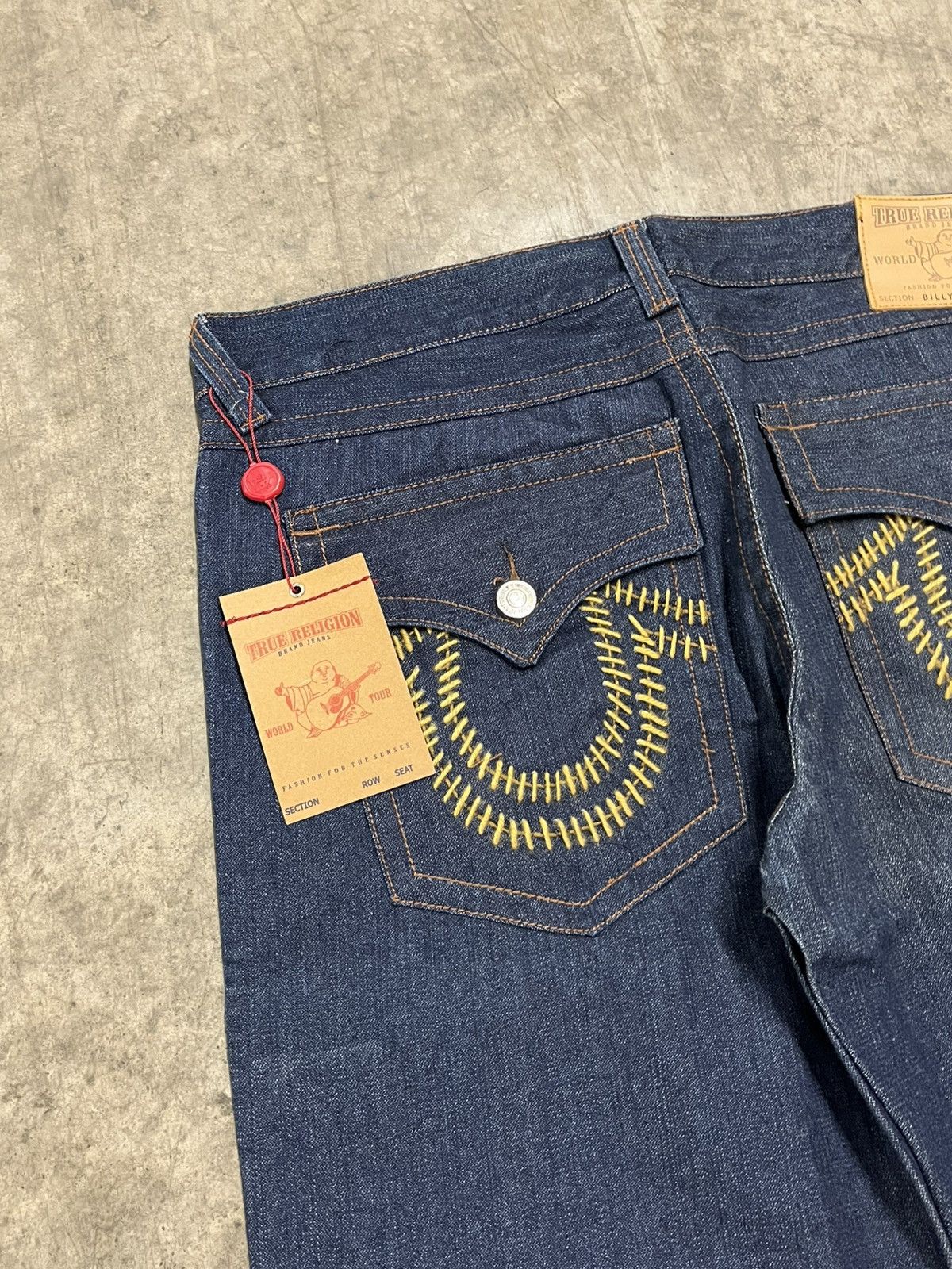 True Religion × Vintage True religion baggy fit thick stitching denim NWT RARE Size US 40 / EU 56 - 5 Thumbnail