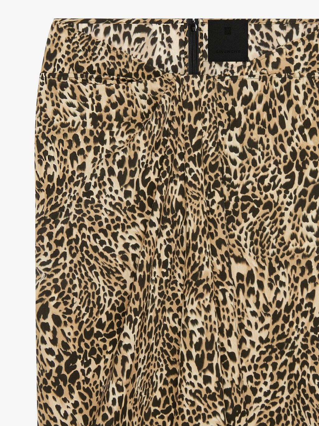 Givenchy o1srvl11e0725 Printed Pleated Skirt in Beige/Black Size 26" / US 2 / IT 38 - 2 Thumbnail