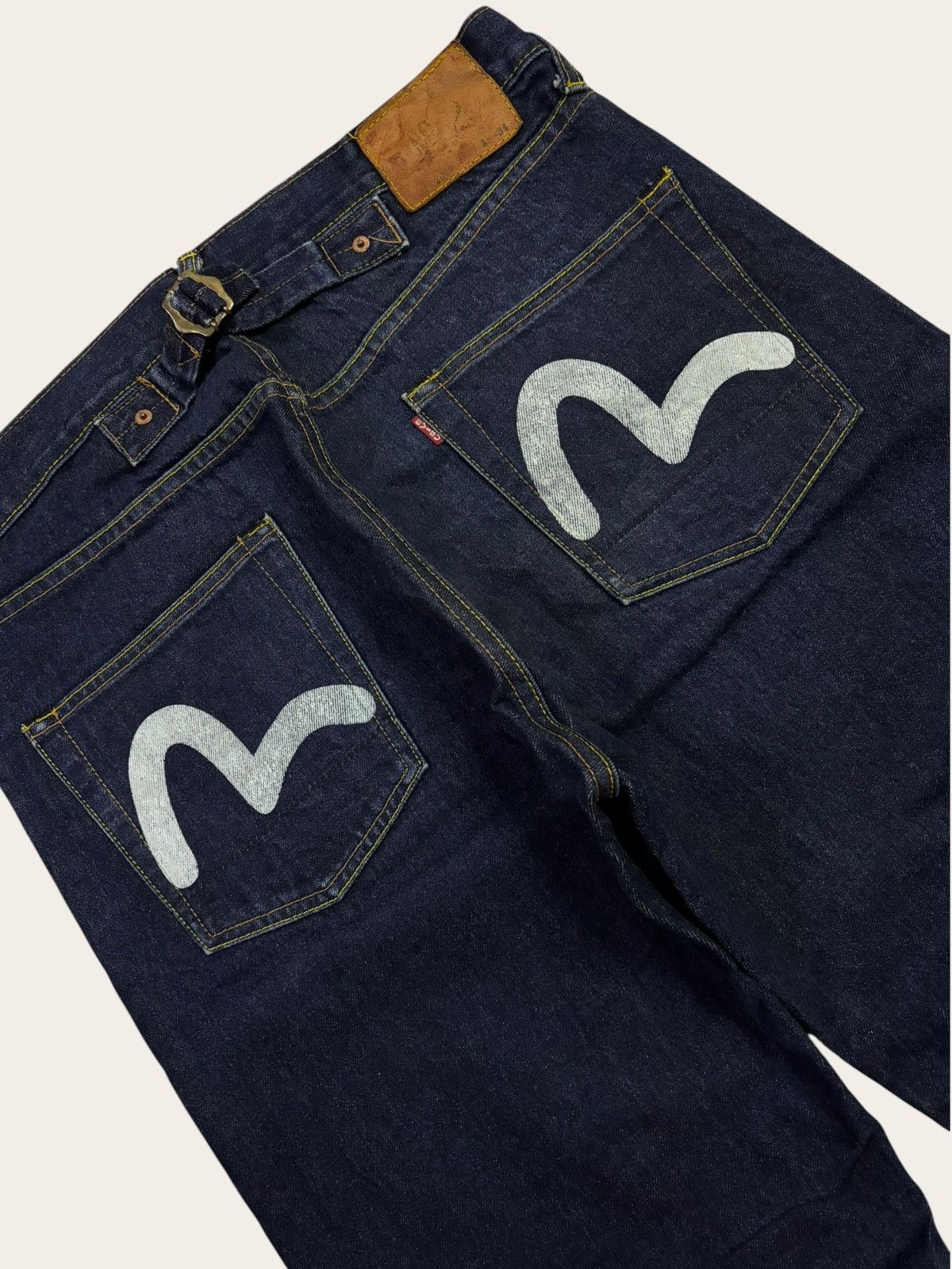 Evisu Japan Evisu No 2 Lot 2007 Buckle Back Jeans Size US 36 / EU 52 - 6 Thumbnail