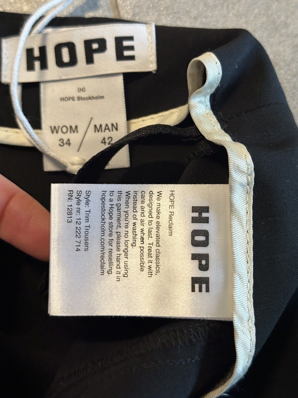 Hope Hope Stockholm Reclaim Wool Trousers Hight Waist Unisex Size 25" / US 0 / IT 36 - 13 Thumbnail