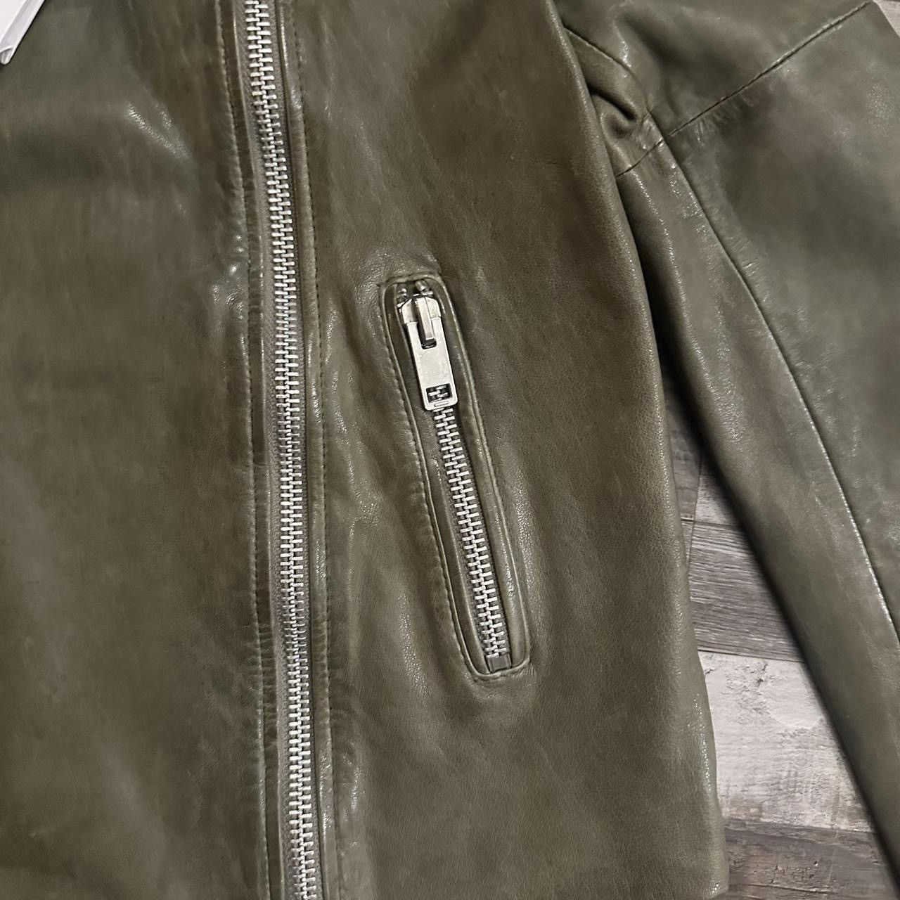Other Walter Baker Olive Green 100% Leather Jacket MSRP $700 Size XS / US 0-2 / IT 36-38 - 2 Thumbnail