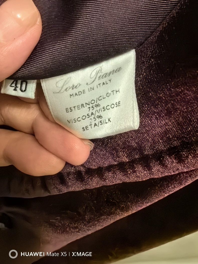 Loro Piana LORO PIANA Silk velvet suit style coat Size S / US 4 / IT 40 - 5 Thumbnail