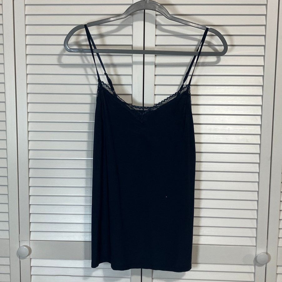 George George Sleepwear Dark Navy Blue A-line Mini Nightgown L Size ONE SIZE - 1 Thumbnail
