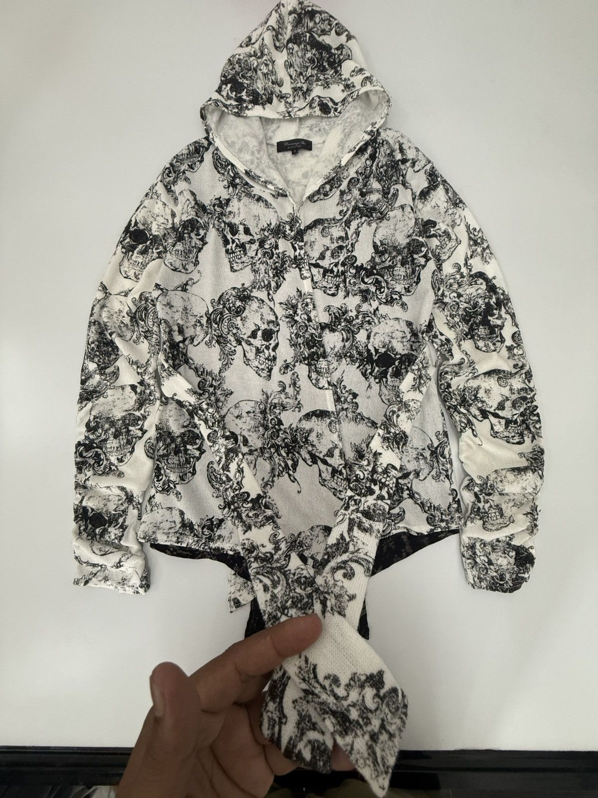 14th Addiction Bernings Sho Skull Hood Wrap Robe Jacket Jpn A/Garde Gothic Size US S / EU 44-46 / 1 - 10 Thumbnail