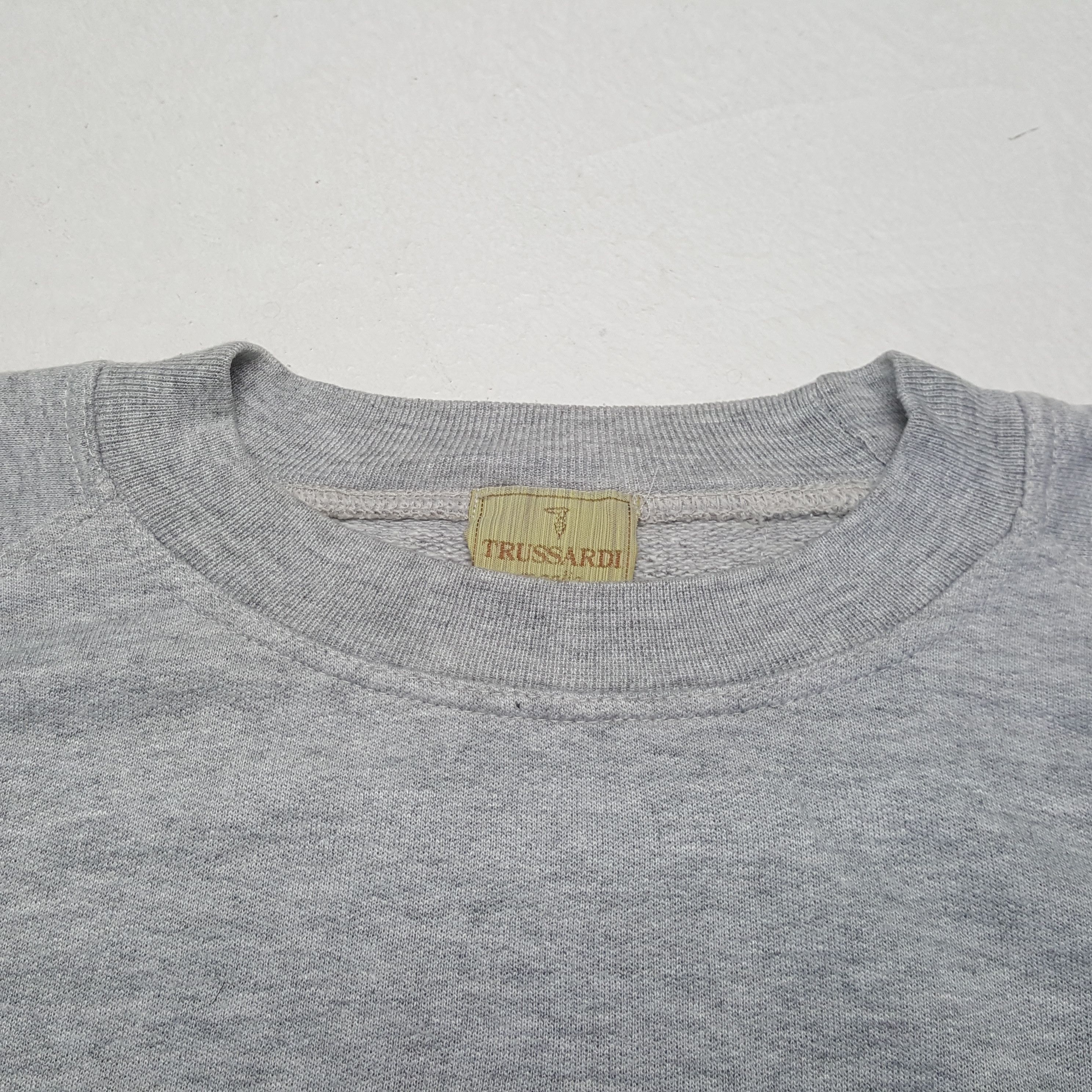 Trussardi × Vintage Vintage TRUSSARDI Italian Brand Big Logo Sweatshirt Size US L / EU 52-54 / 3 - 5 Thumbnail