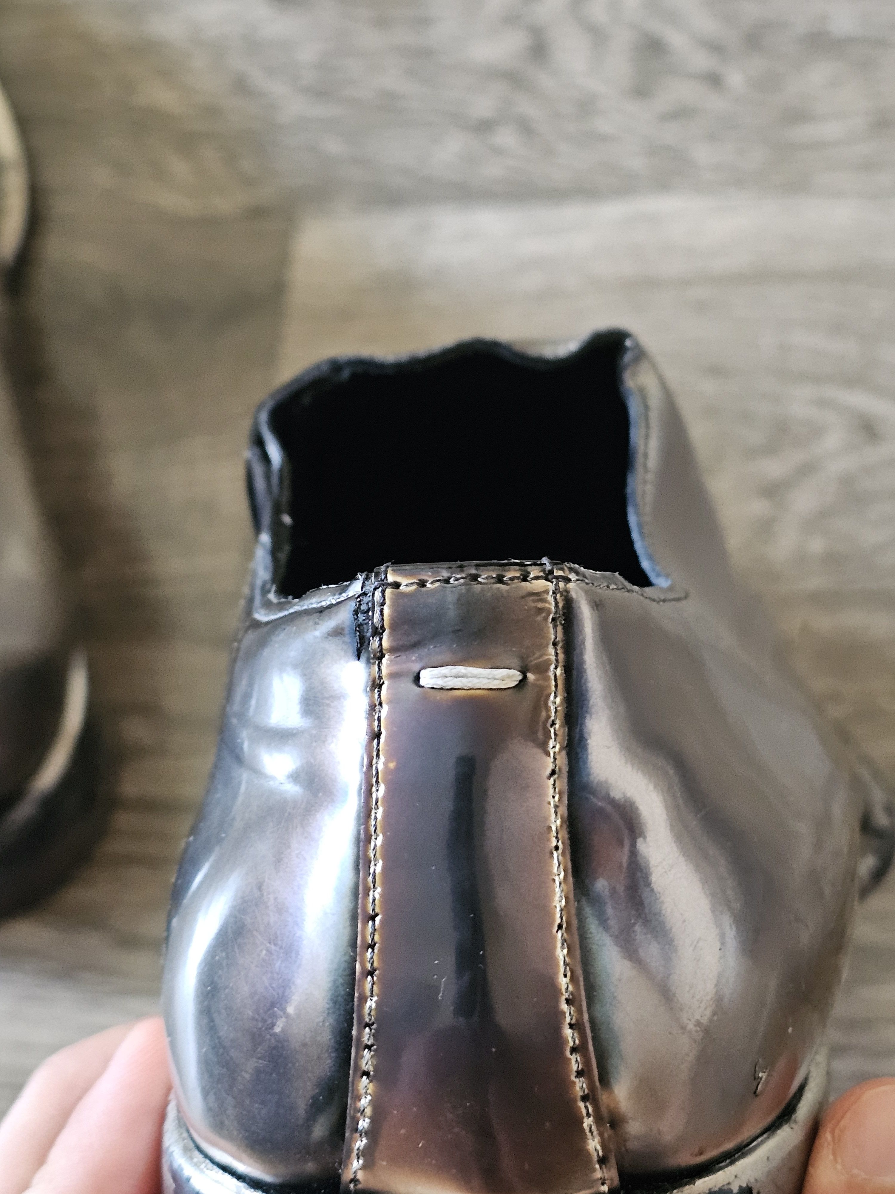 Maison Margiela Metallic Gold Leather Oxford Shoes Size 40 Size US 8 / EU 41 - 8 Thumbnail