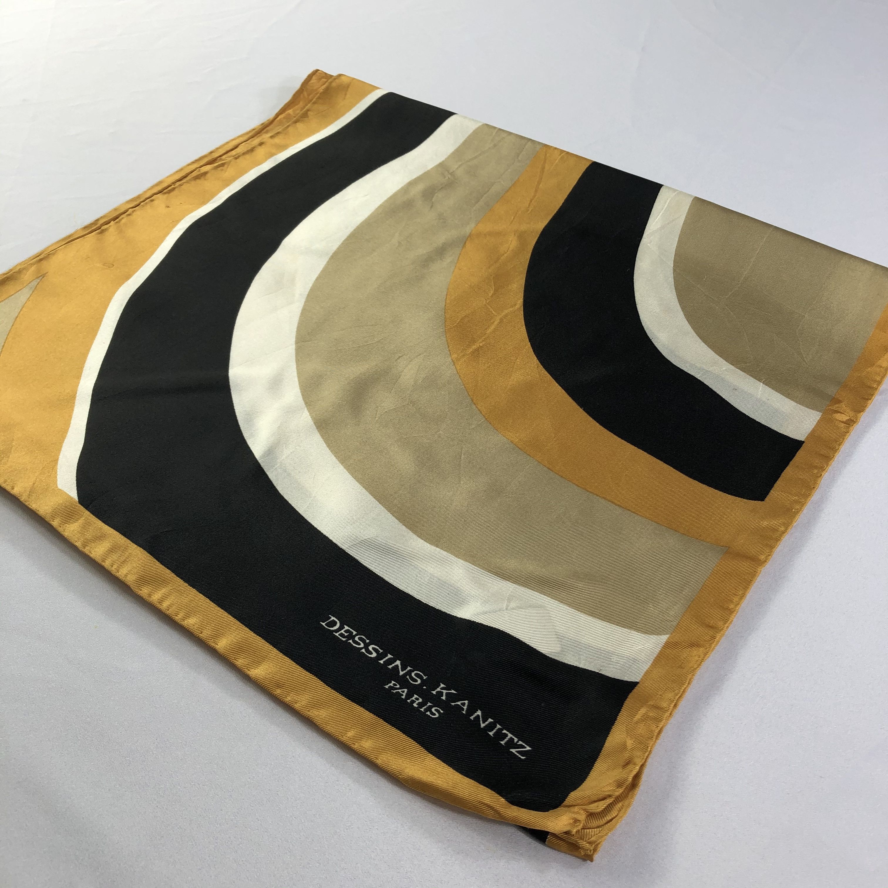 Vintage Vintage Dessins.Kanitz Silk Scarf Size ONE SIZE - 4 Thumbnail