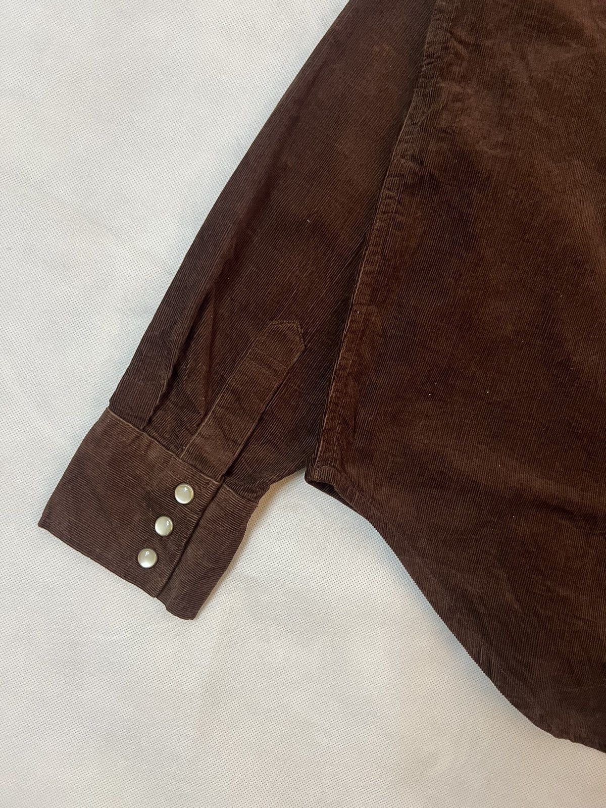 Japanese Brand Vtg Neyries Wear Western Brown Corduroy Shirt Size US M / EU 48-50 / 2 - 10 Thumbnail