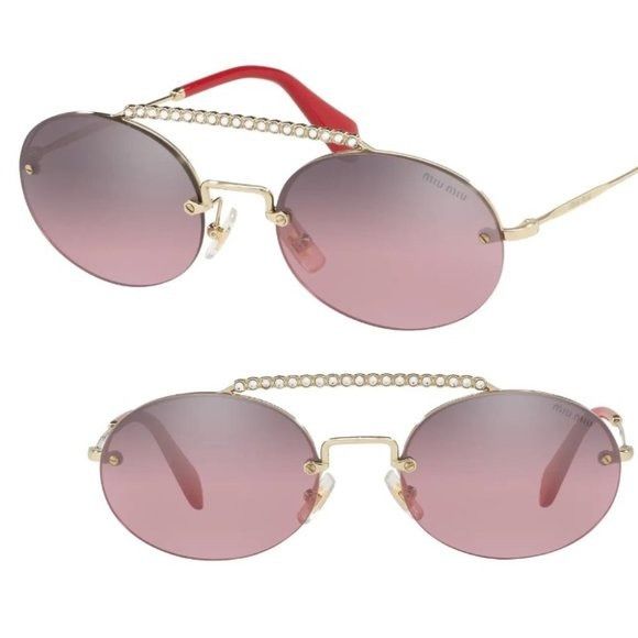 Miu Miu Miu Miu‎ Evolution 54mm Rimless Round Sunglasses - NWT Size ONE SIZE - 2 Thumbnail