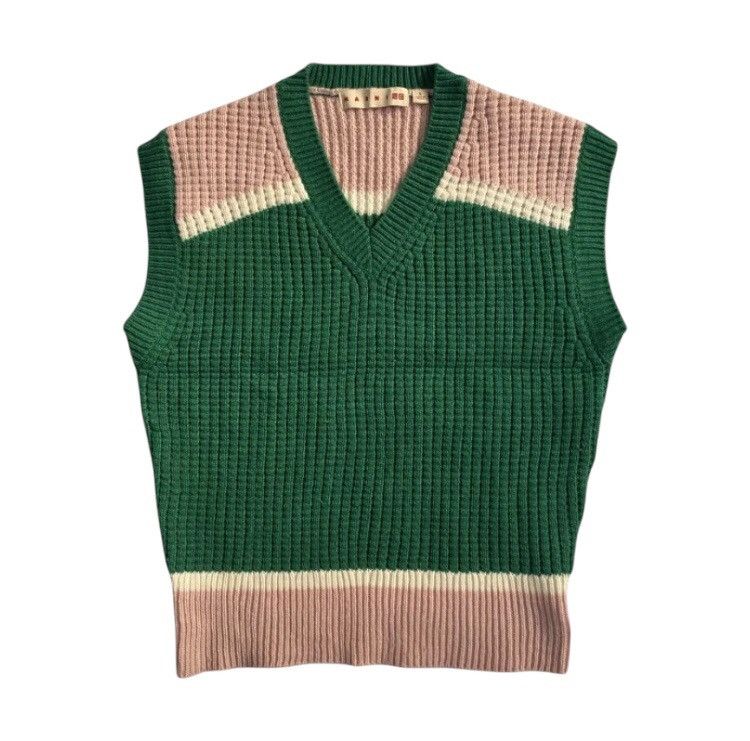 Marni × Uniqlo Marni x Uniqlo Green Bottle Vest Knitwear Size US S / EU 44-46 / 1 - 1 Thumbnail