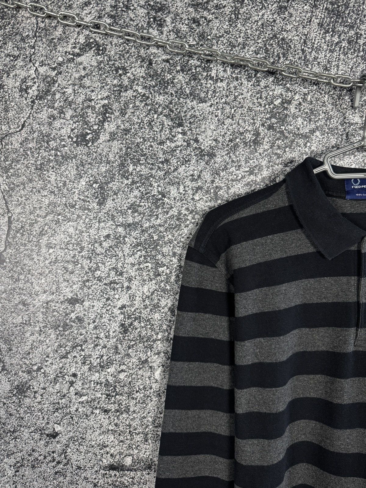 Fred Perry Fred Perry Long Sleeve Striped Polo Shirt Vintage Size M Size US M / EU 48-50 / 2 - 3 Thumbnail