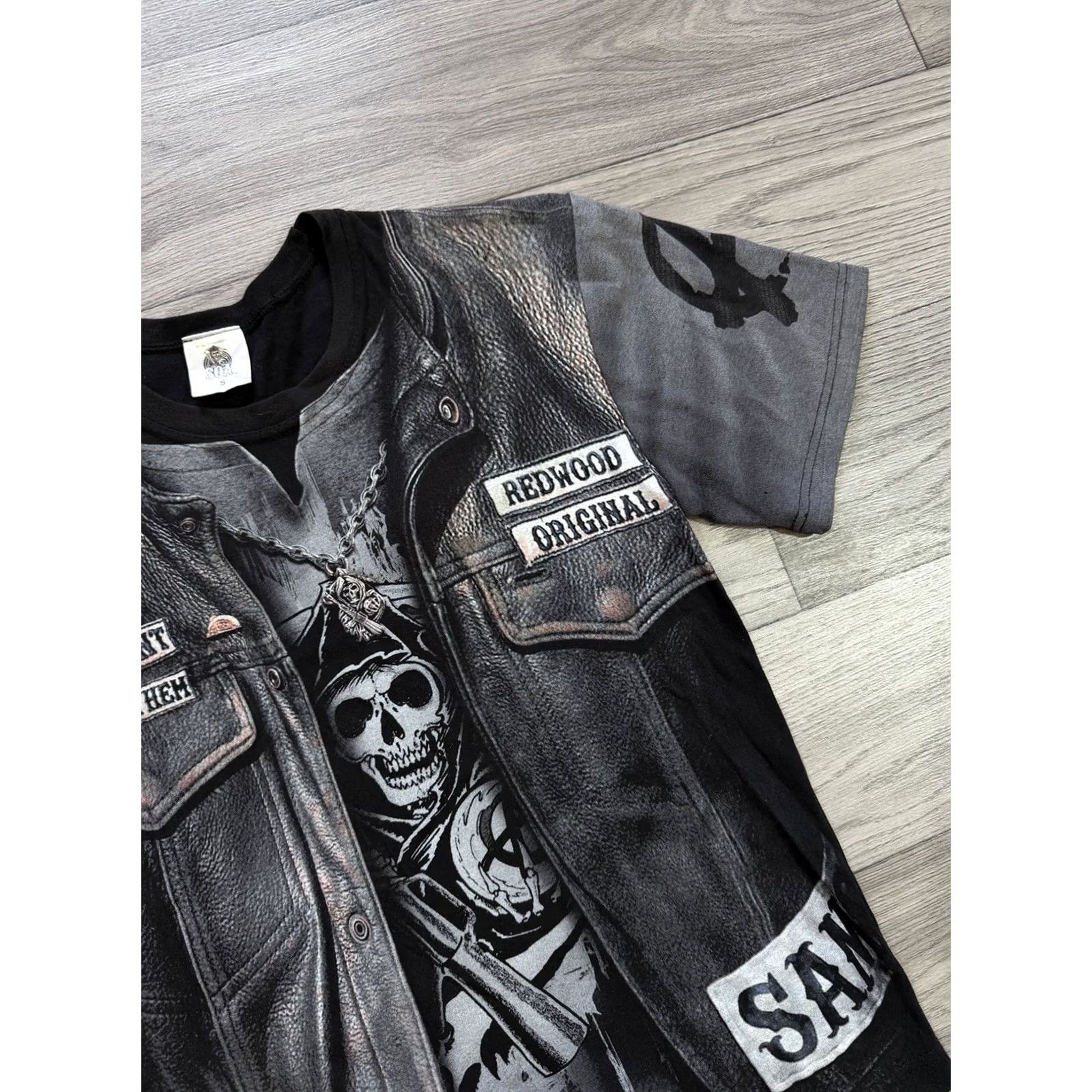Vintage Sons Of Anarchy Shirt All Over Print Short Sleeve Black Gray Size S Mens Size US S / EU 44-46 / 1 - 6 Thumbnail