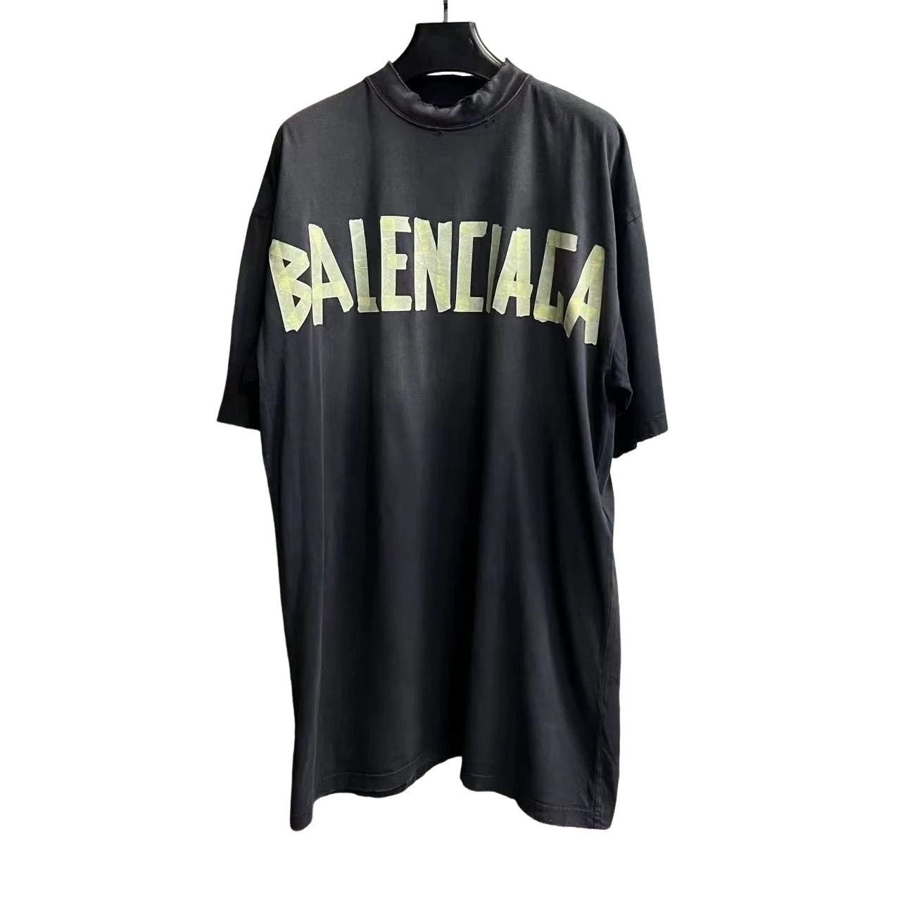 Balenciaga Balenciaga Tape Type Logo T-Shirt Dress 3 Size L / US 10 / IT 46 - 1 Thumbnail