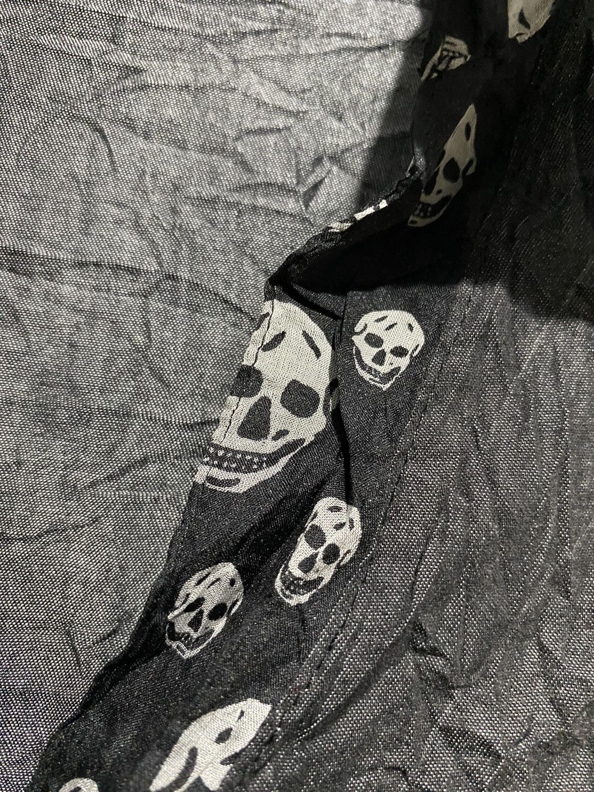 Hysteric Glamour × Japanese Brand Alexander McQueen style Rockie-Bud skull longsleeve washed Size US M / EU 48-50 / 2 - 4 Thumbnail