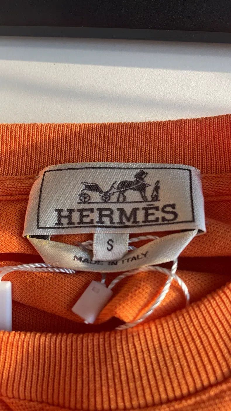 Hermes Hermes Orange Short Sleeve T-Shirt Size S / US 4 / IT 40 - 3 Thumbnail