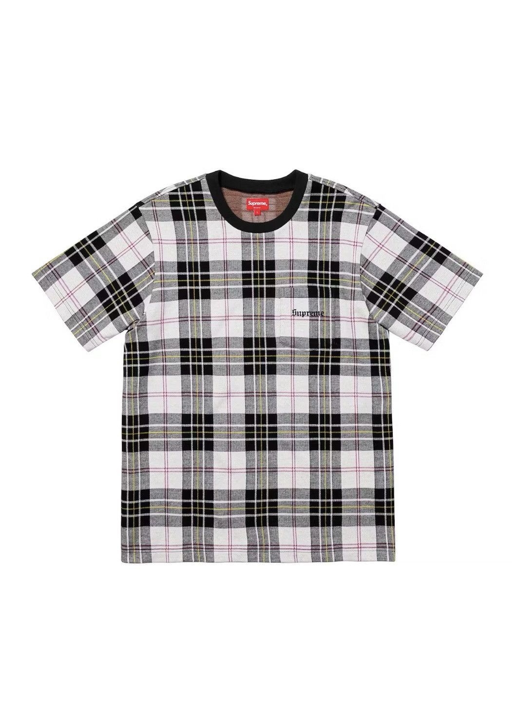 Supreme Supreme Jacquard Tartan Plaid Pocket Tee Size US M / EU 48-50 / 2 - 1 Thumbnail