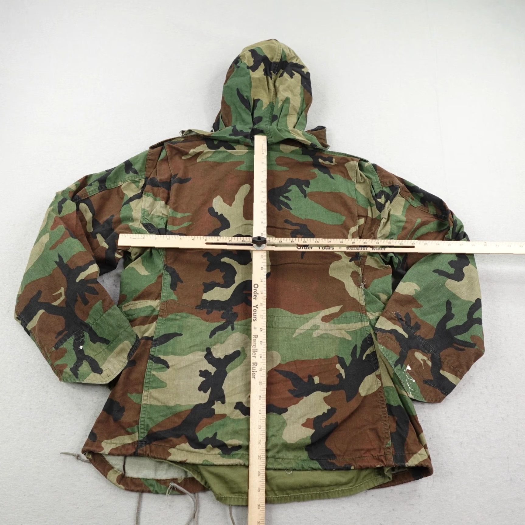 Vintage VINTAGE Golden Mfg US Army Jacket Mens Medium Field Woodland Camo Cold Weather Military Coat 80s Size US M / EU 48-50 / 2 - 5 Thumbnail