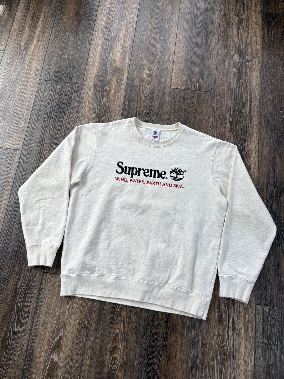 Supreme Timberland Crewneck SS20 Natural