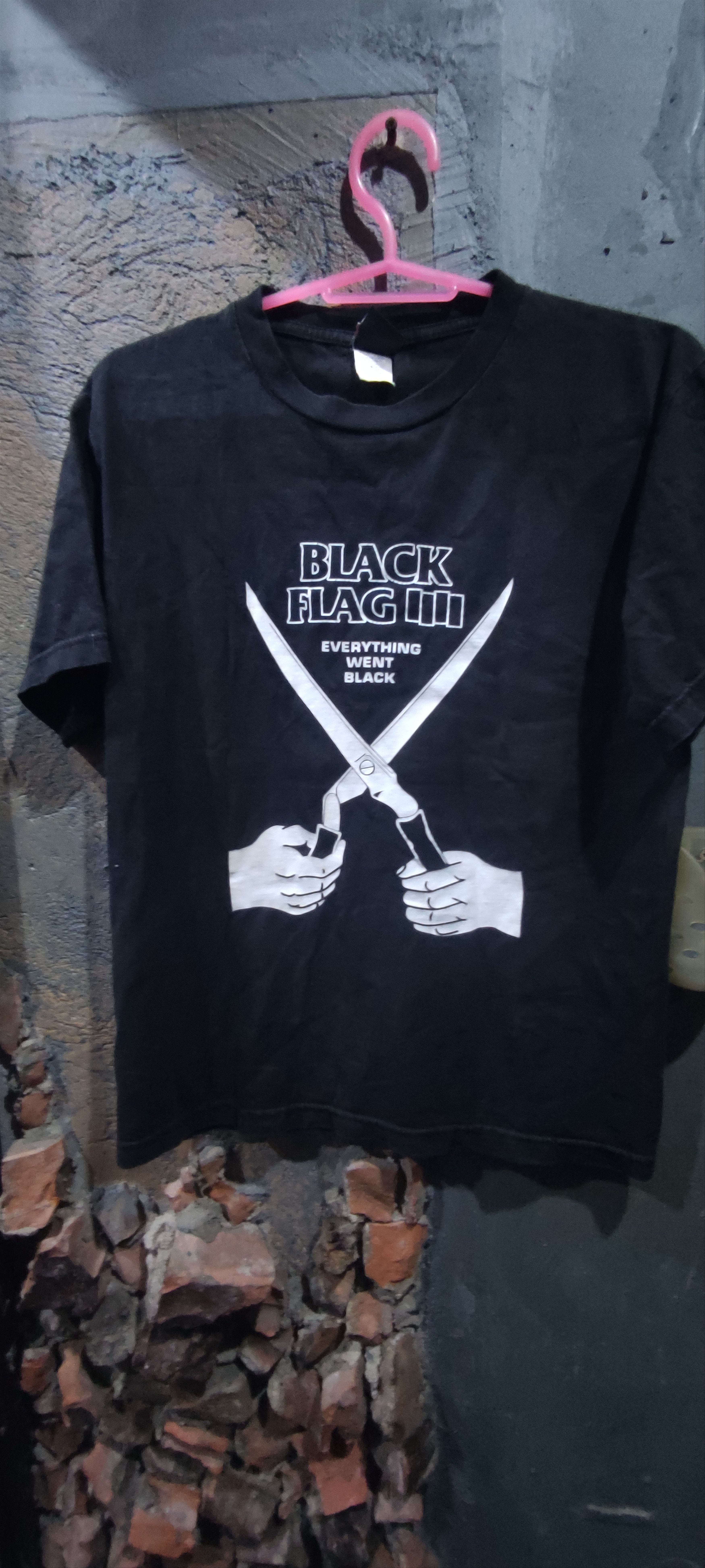 Okinawa Prefecture Black Flag T Shirt Vintage EARLY 90S BLACK FLAG