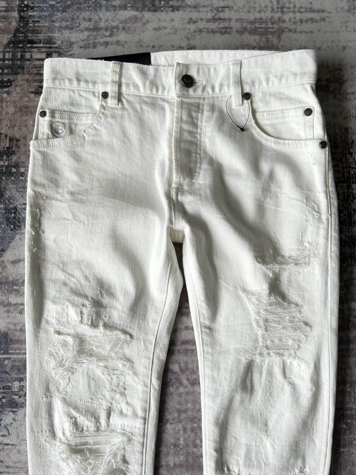 Balmain Balmain Slim Paris Distressed Jeans Size US 28 / EU 44 - 4 Thumbnail