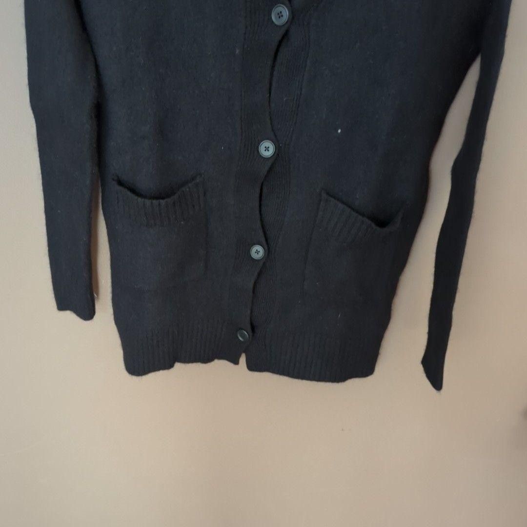 Scanlan Theodore Scanlan Theodore Cardigan Sweater Womens XS Black Camel Wool Size XS / US 0-2 / IT 36-38 - 3 Thumbnail