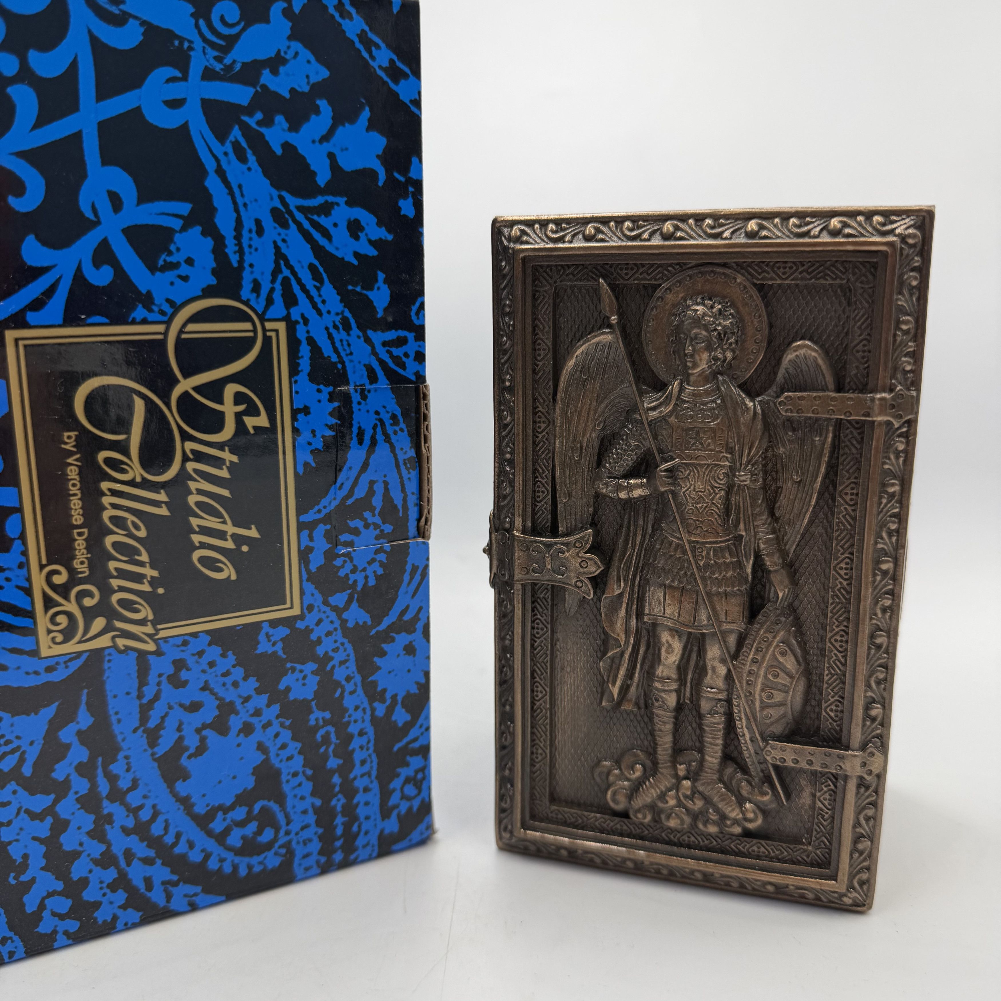 Other Archangel Michael Trinket Box Bronze Finish Jewelry Box Size ONE SIZE - 3 Thumbnail