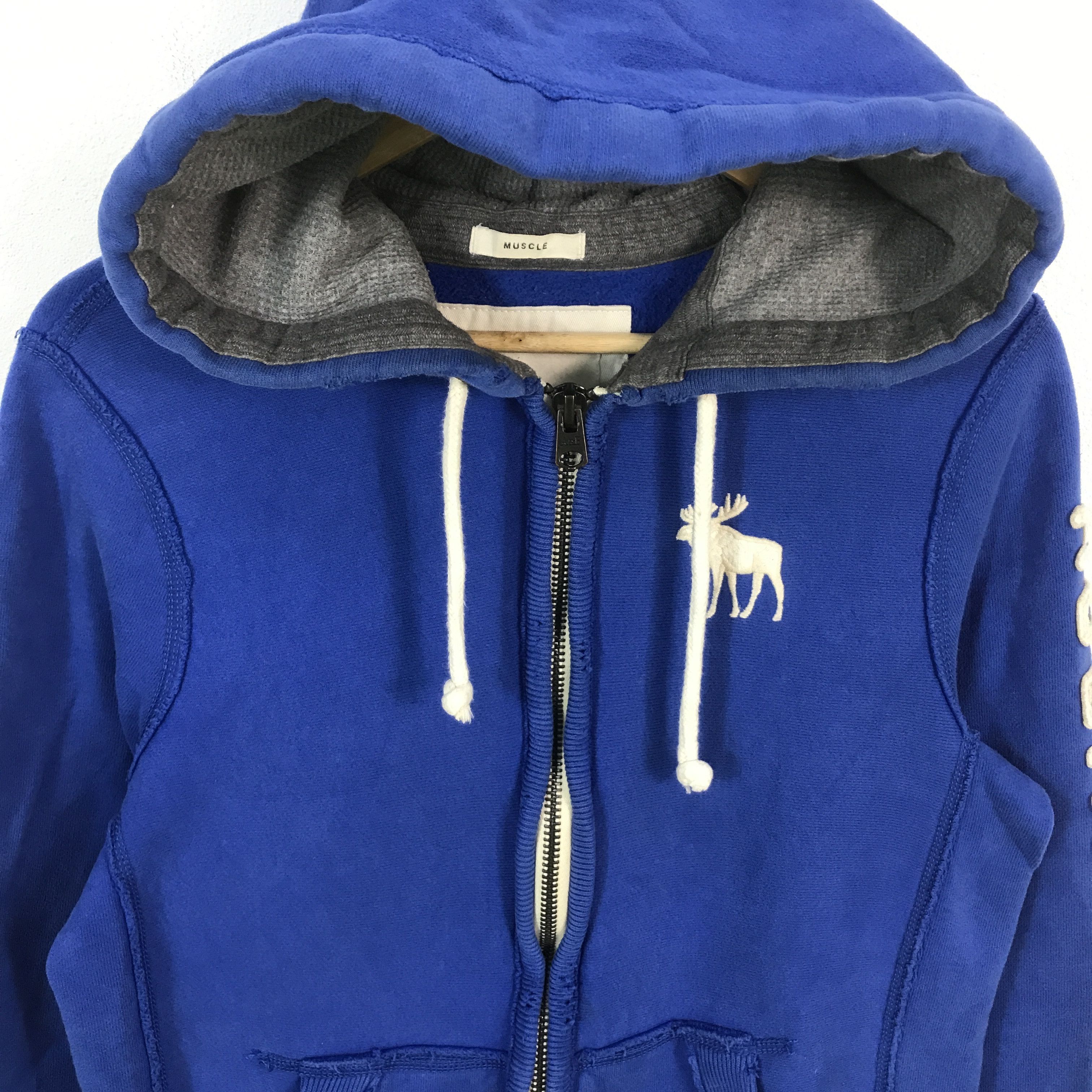 Abercrombie & Fitch × Japanese Brand Japan Abercrombie fitch Distressed hoodies zipper jacket Size US S / EU 44-46 / 1 - 3 Thumbnail