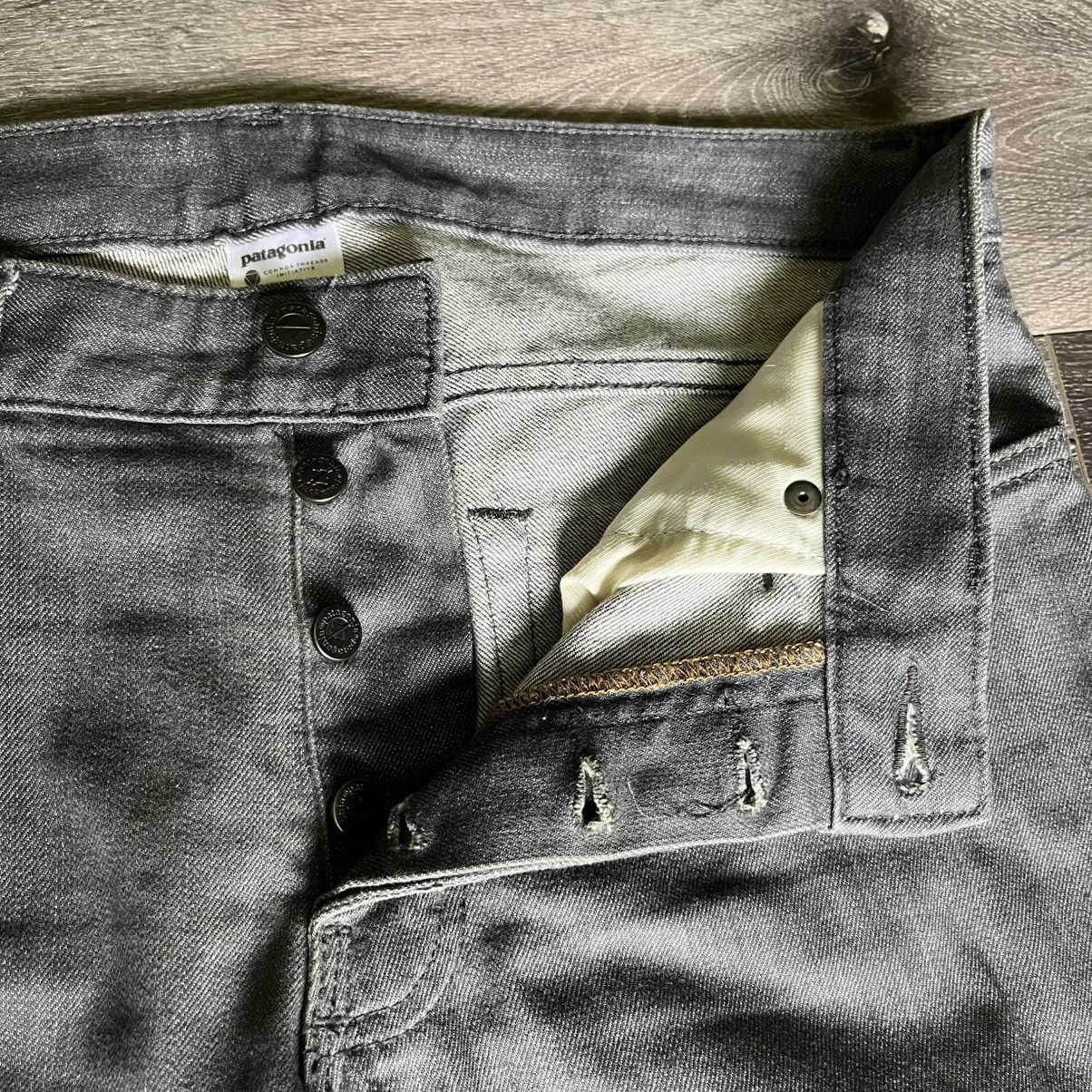 Patagonia Vintage Patagonia Organic Cotton Grey Buttonfly Denim Jeans Size US 32 / EU 48 - 9 Thumbnail