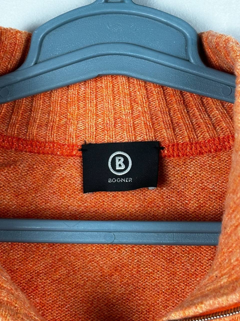 Bogner Bogner Knit 1/4 Zip Luxury Wool Sweater Size US L / EU 52-54 / 3 - 6 Thumbnail