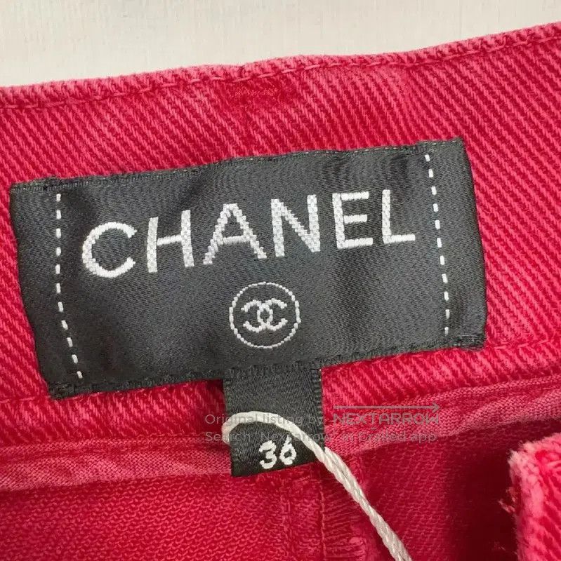 Chanel Chanel Red Casual Trousers for Women . Size 23" - 2 Thumbnail