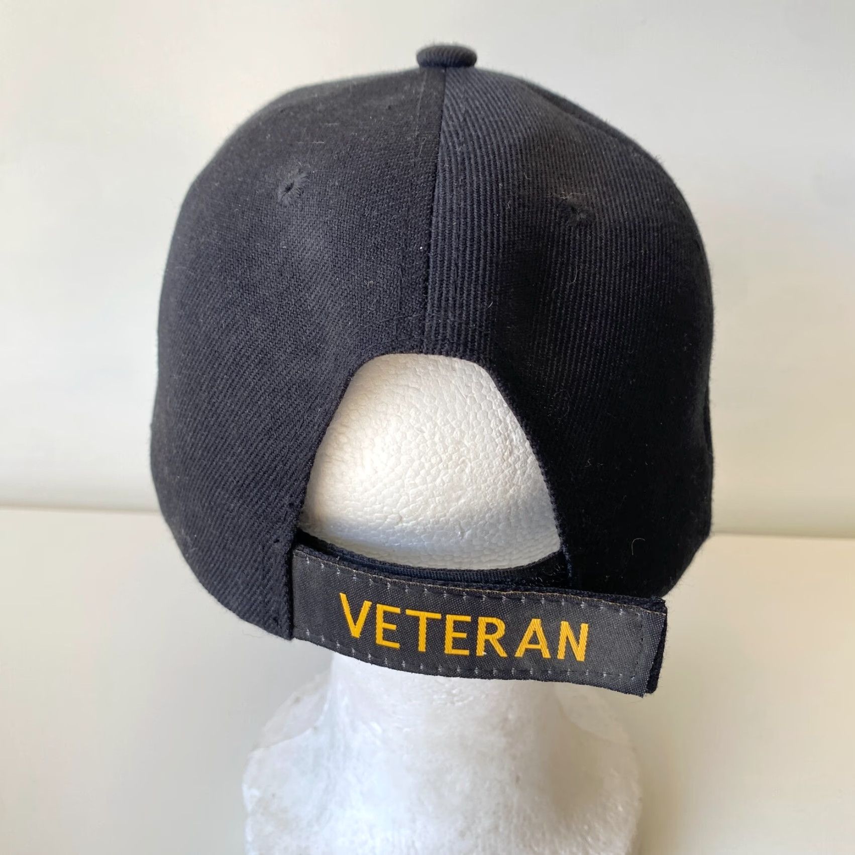 Logo 7 VINTAGE US Warriors Vietnam Veteran Vet Black Big Embroidered Logo Strapback Hat Size ONE SIZE - 4 Thumbnail