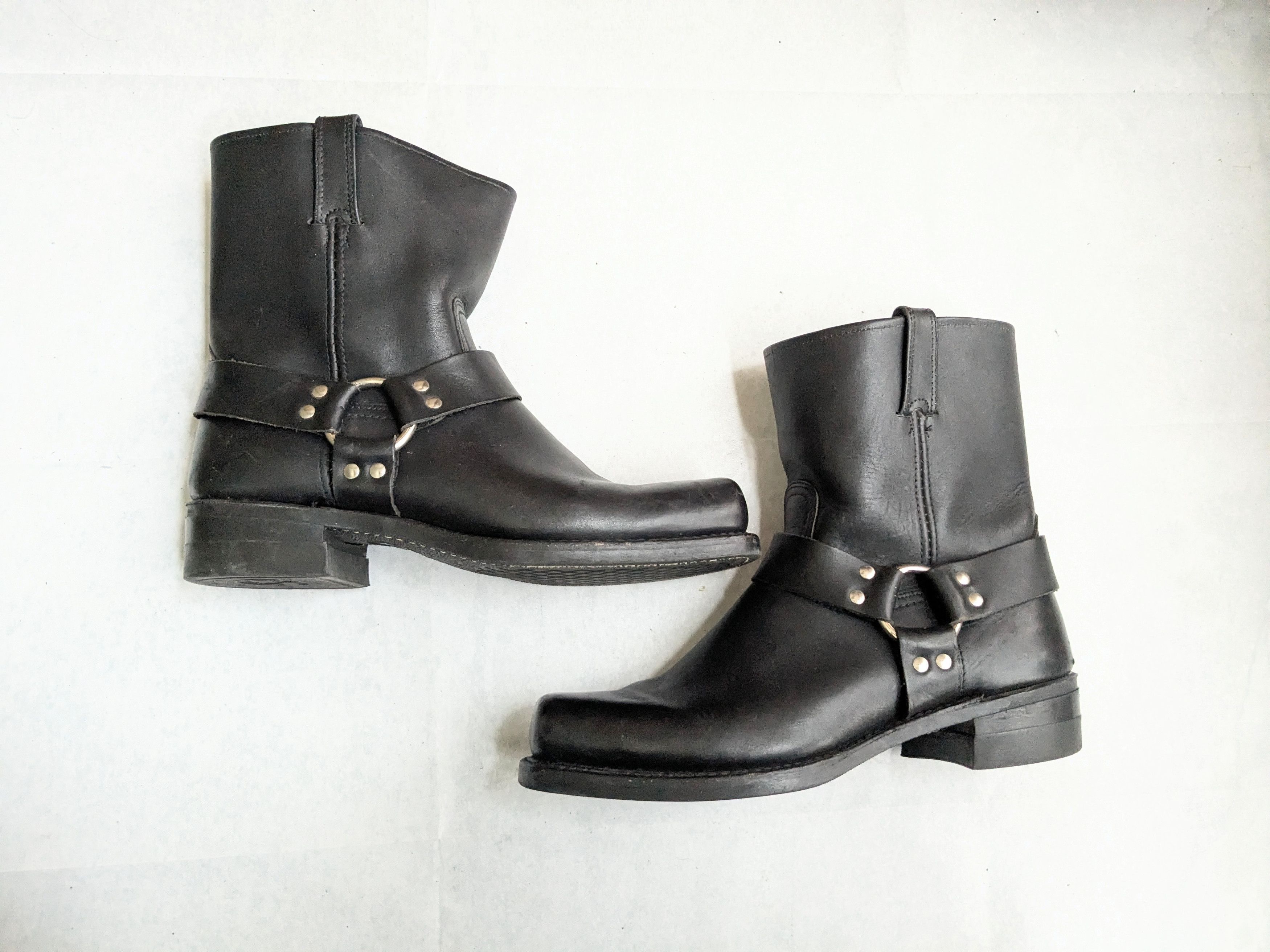 Frye Frye Harness Boots Black 13 M Leather Size US 13 / EU 46 - 1 Thumbnail