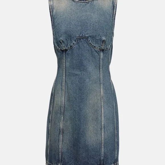 Givenchy GIVENCHY Denim Mini Dress - MILITARY BLUE - NEW WITH TAGS Size M / US 6-8 / IT 42-44 - 9 Thumbnail