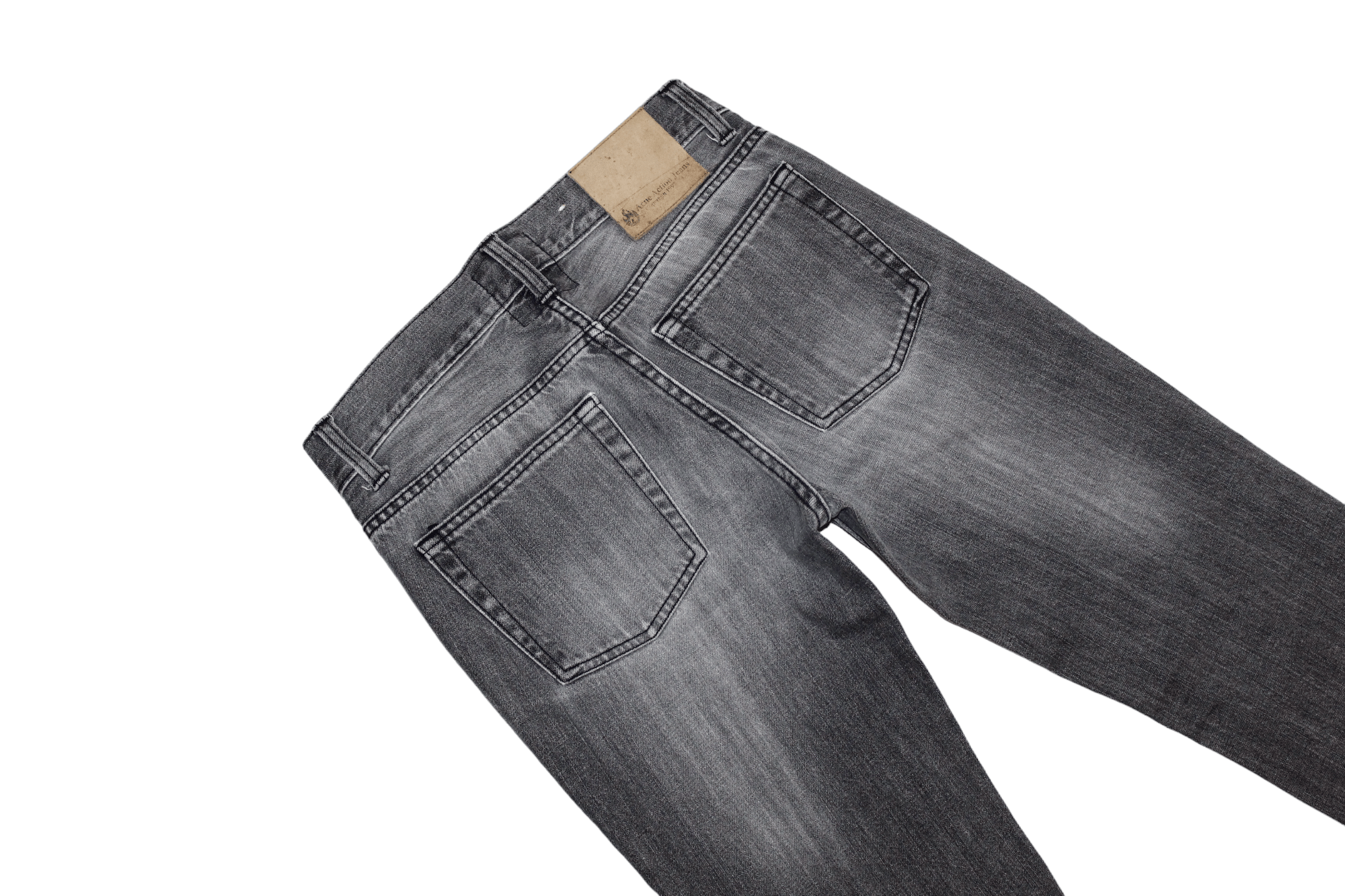 Acne Studios VTG '97 Acne Action Jeans Mic Black Trash Faded Denim Size US 28 / EU 44 - 8 Thumbnail