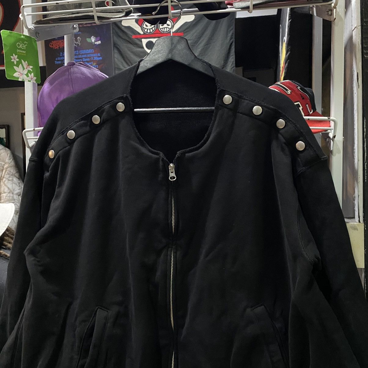 CABANE de ZUCCa × Issey Miyake × Zucca Zucca Batwing Zip-Up Sweatshirt / Cape-Sleeve Cardigan Size US M / EU 48-50 / 2 - 3 Thumbnail