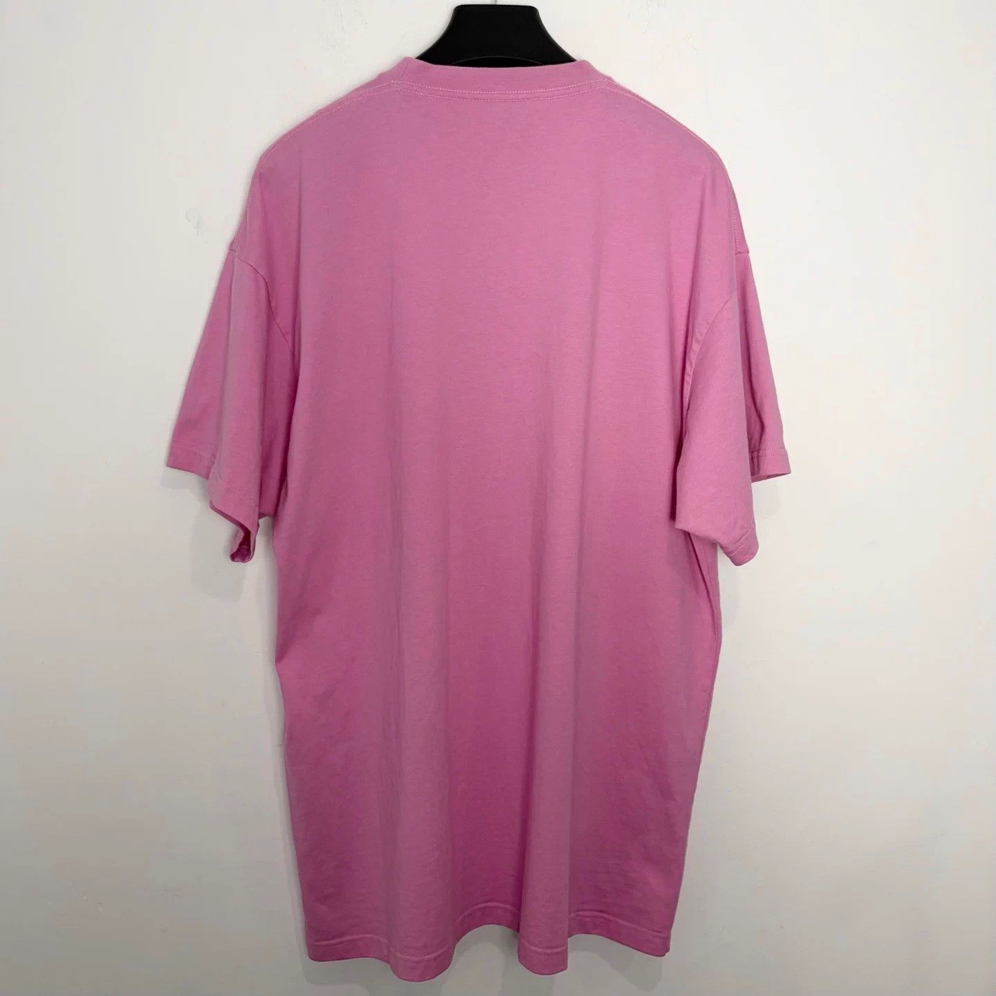 Balenciaga Balenciaga Pink Embroidered Logo Short Sleeve Tee Size US M / EU 48-50 / 2 - 2 Thumbnail