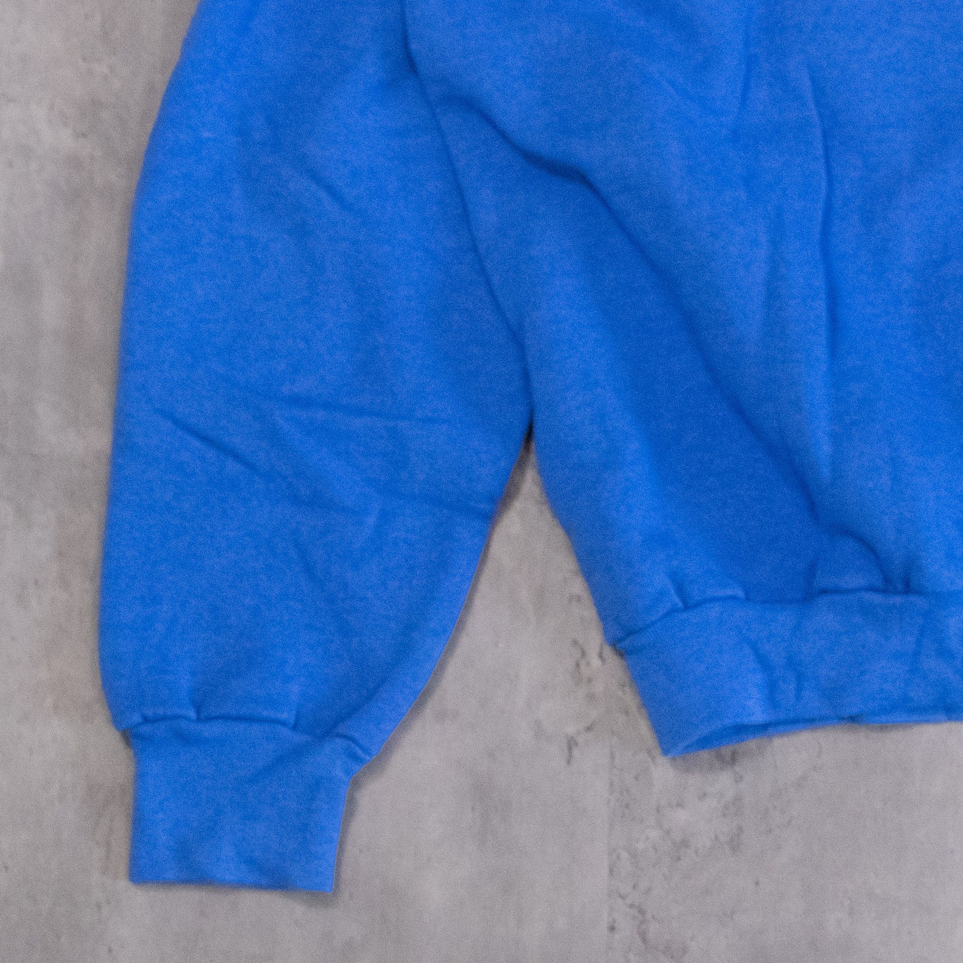 Fruit Of The Loom × Vintage Vintage 1990’s Dad’s Goal’s Raglan Blue Crewneck Sweater Size US L / EU 52-54 / 3 - 10 Thumbnail