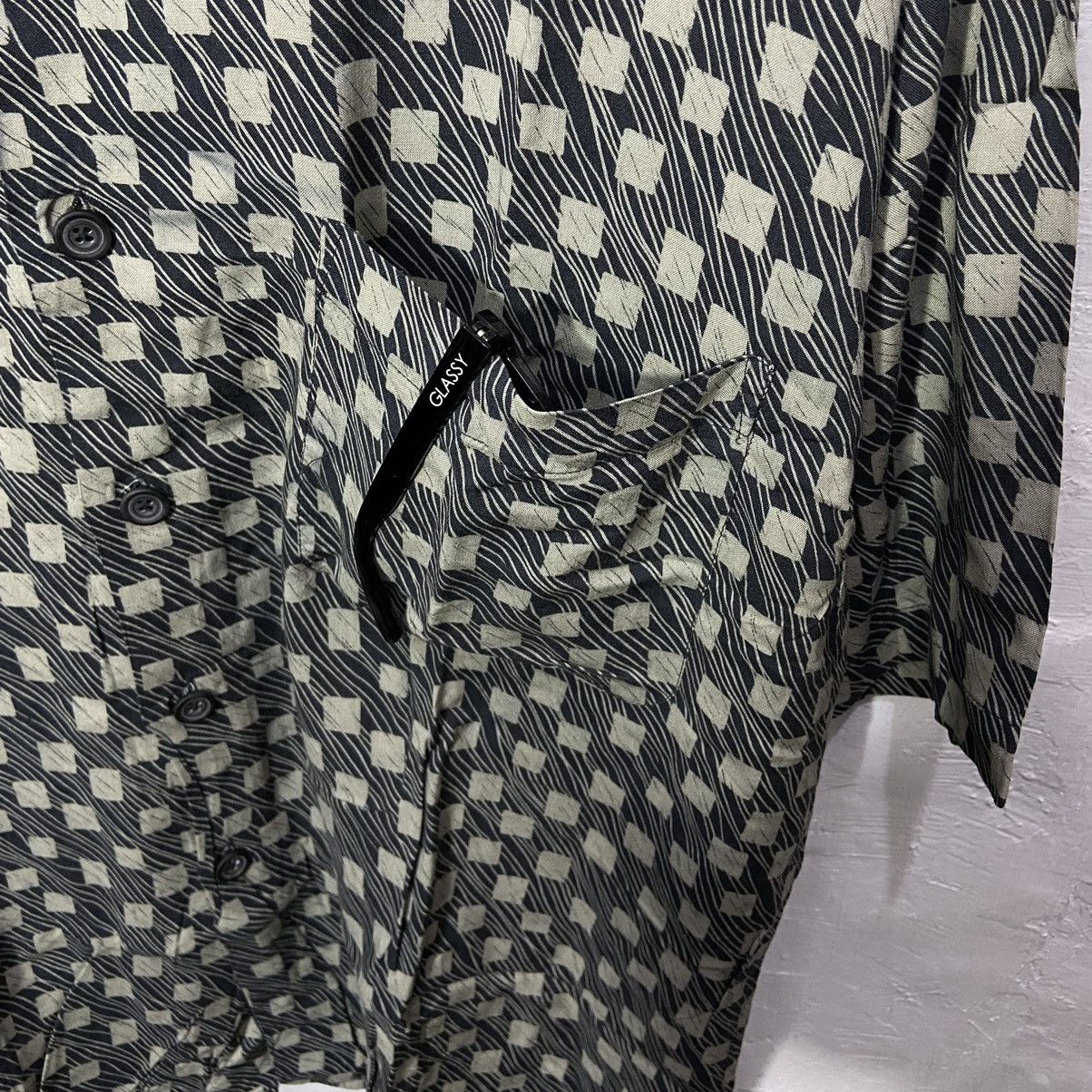 Bachrach × Vintage Bachrach Open Collar 100% Rayon Shirt Dark Grey ⁣ Size US L / EU 52-54 / 3 - 2 Thumbnail