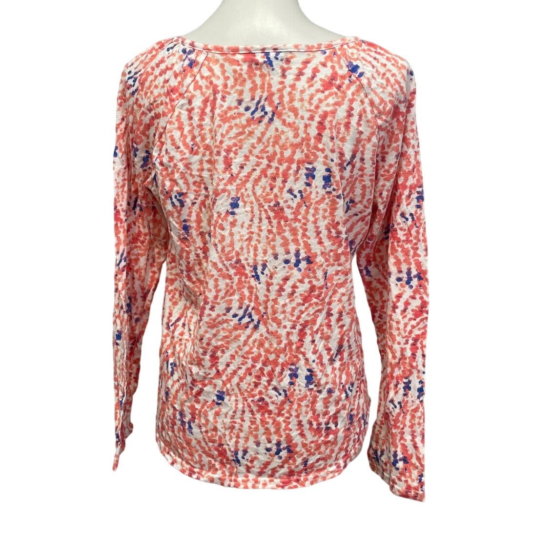 Basic Editions Basic Editions Womens Medium PolyCotton V-Neck Polka Dot Top Size M / US 6-8 / IT 42-44 - 4 Thumbnail