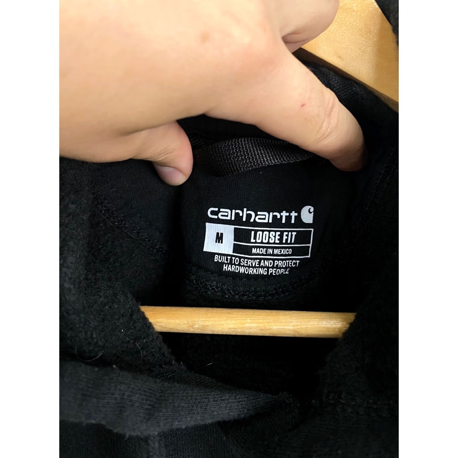 Carhartt VINTAGE Carhartt Hoodie Mens M Black Retro Y2K Rare Hype Full Zip Shirt Size US M / EU 48-50 / 2 - 6 Thumbnail