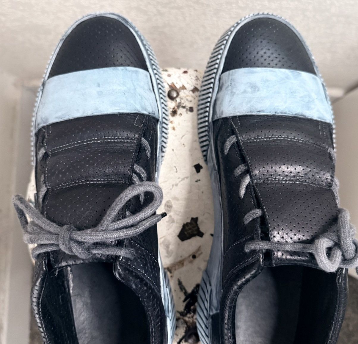 Boris Bidjan Saberi Bamba 2.1 Black low top sneaker Size US 12 / EU 45 - 8 Thumbnail