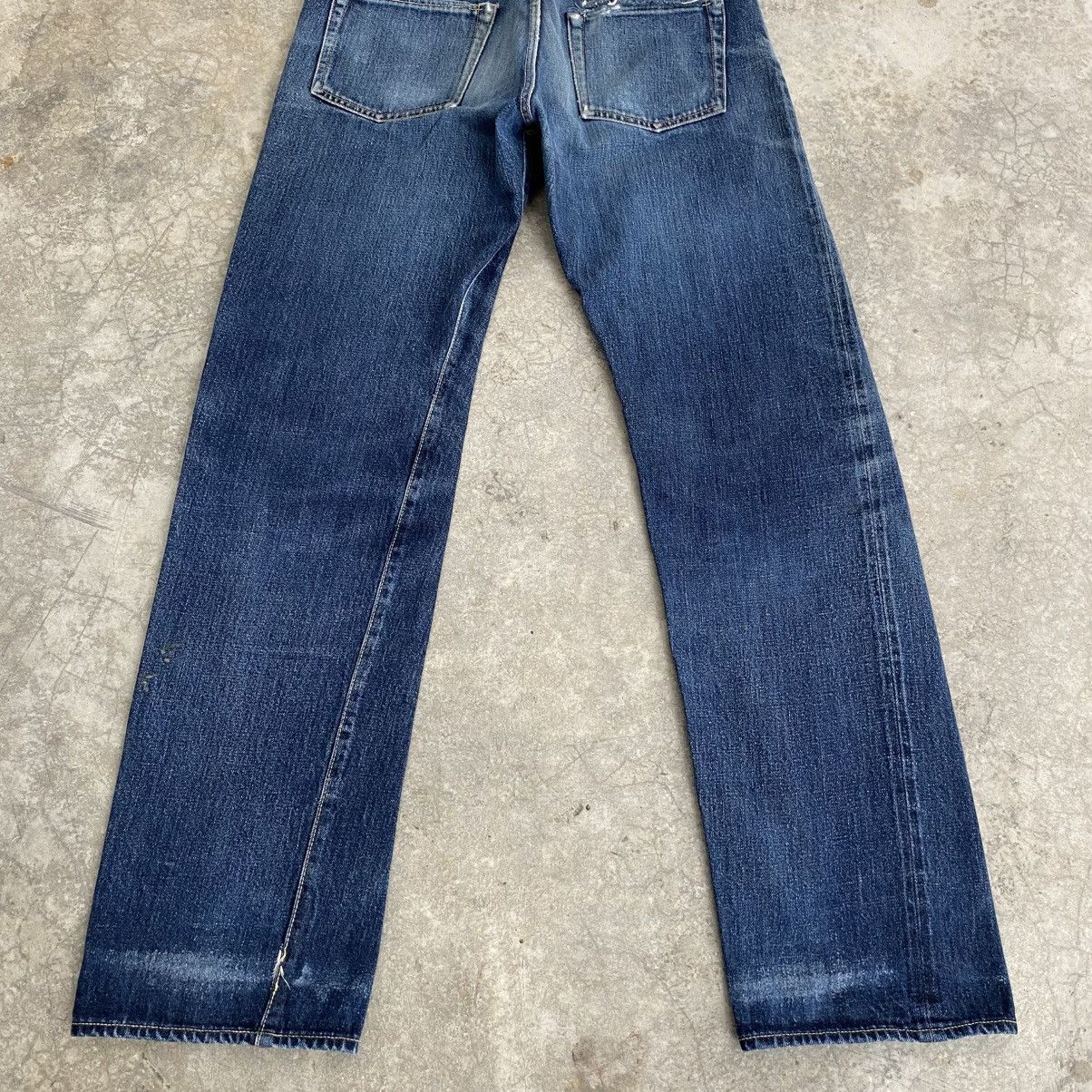Fujito 2000’s Fujito Made In Japan Faded Blue Selvedge Jeans Size US 33 - 13 Thumbnail