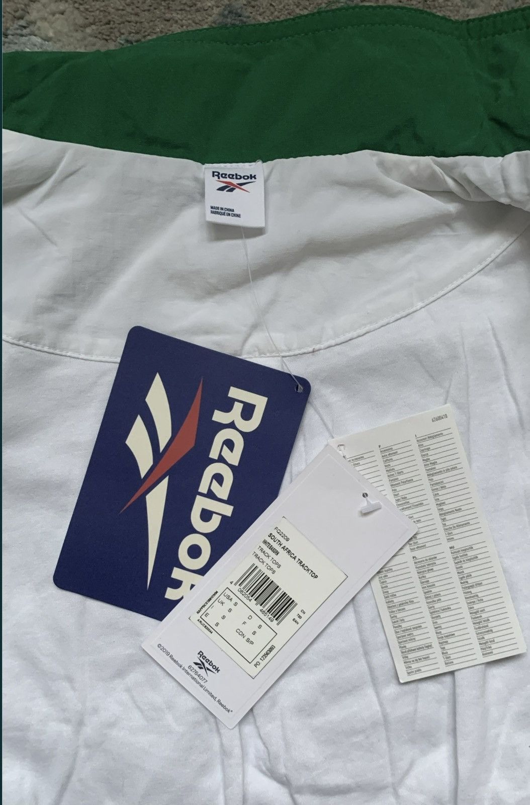Vintage Vintage South Africa Reebok track jacket size : S, M, XL Size US XL / EU 56 / 4 - 7 Thumbnail