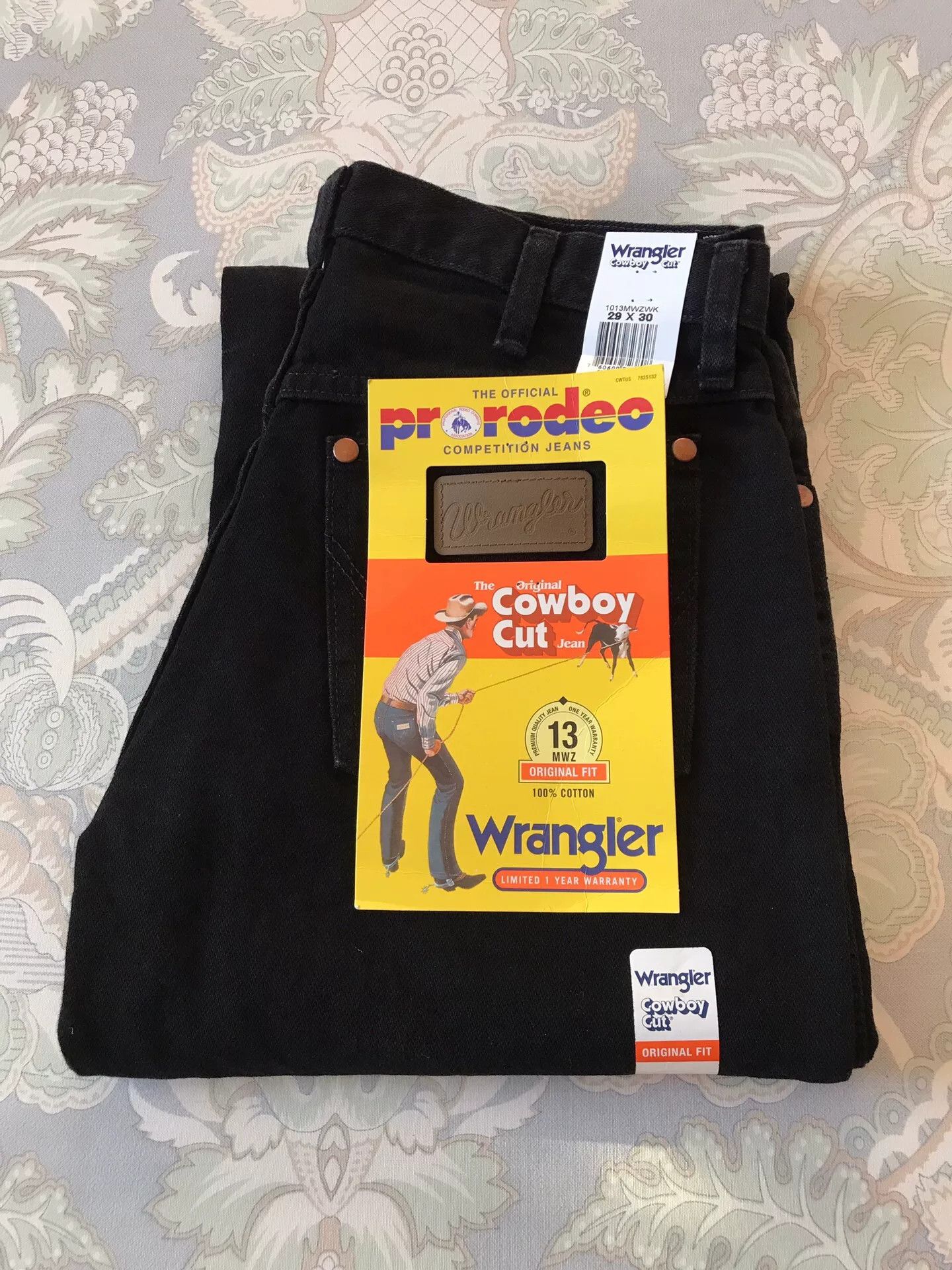 Wrangler Wrangler 13MWZ Washed Black Jeans W29L30 Size US 29 - 1 Thumbnail