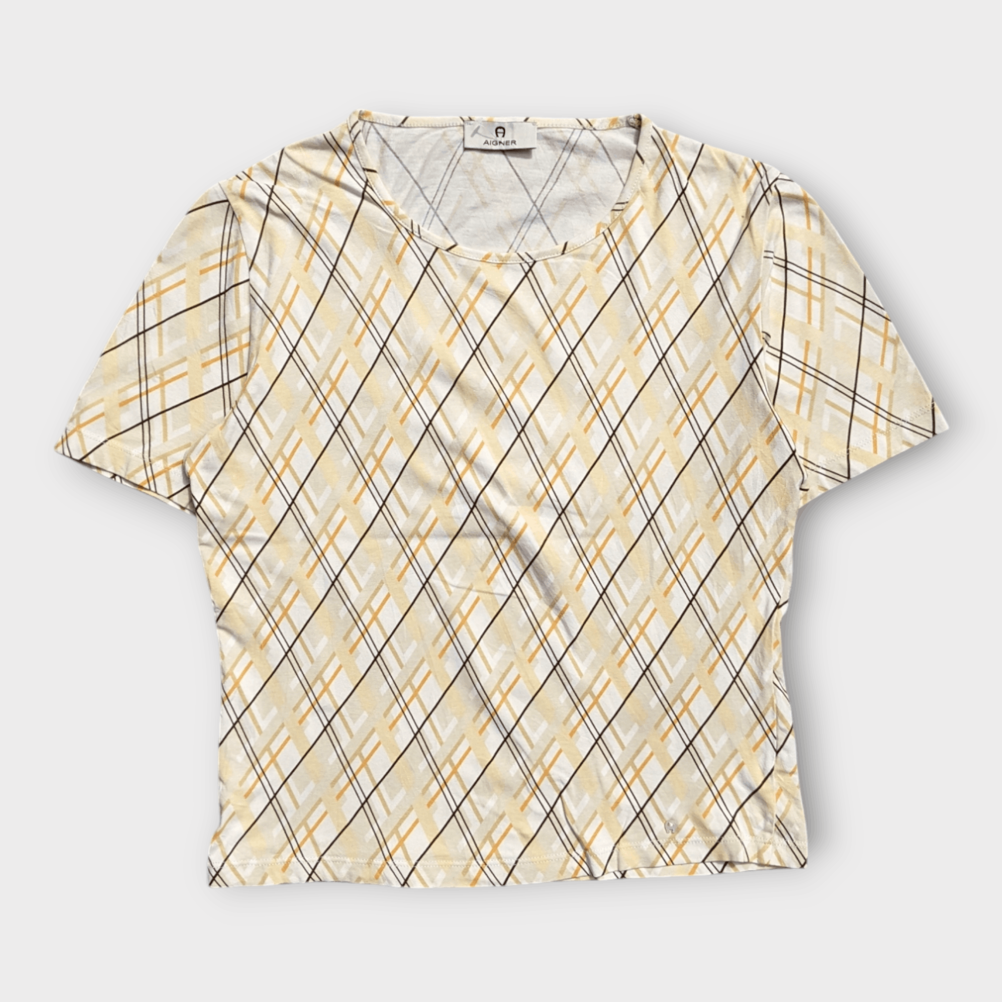 Aigner Aigner Check T shirt Size M / US 6-8 / IT 42-44 - 1 Thumbnail