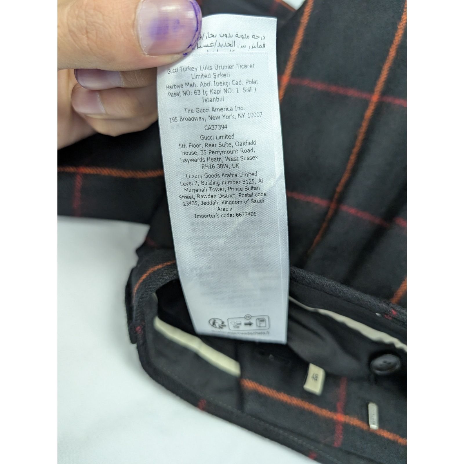 Gucci o1rshd1 Checked Dress Pant in Multicolor Size US 32 / EU 48 - 19 Thumbnail