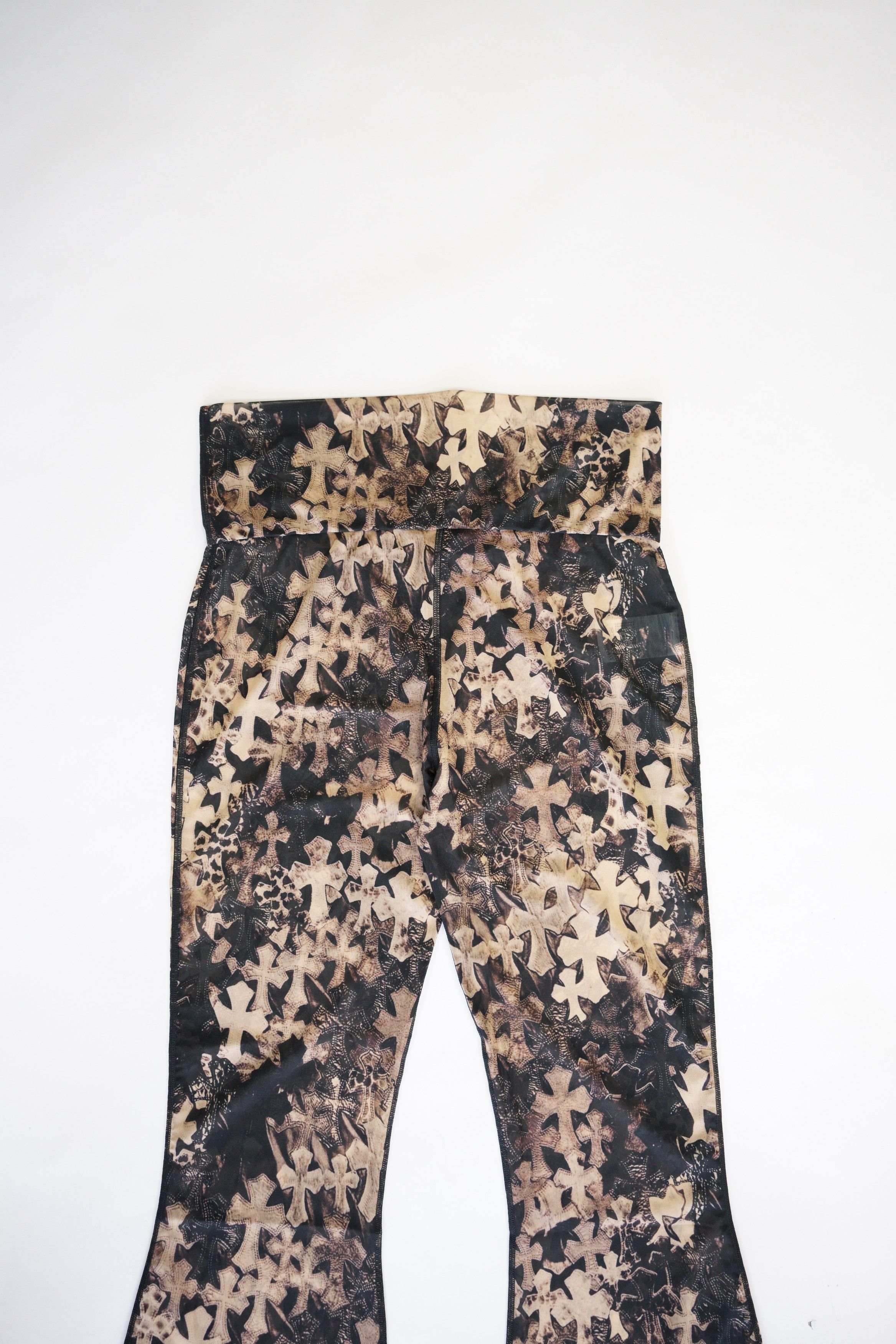 Chrome Hearts Chrome Hearts Waterfall Cross Print Sheer Mesh Pants Size 28" / US 6 / IT 42 - 13 Thumbnail