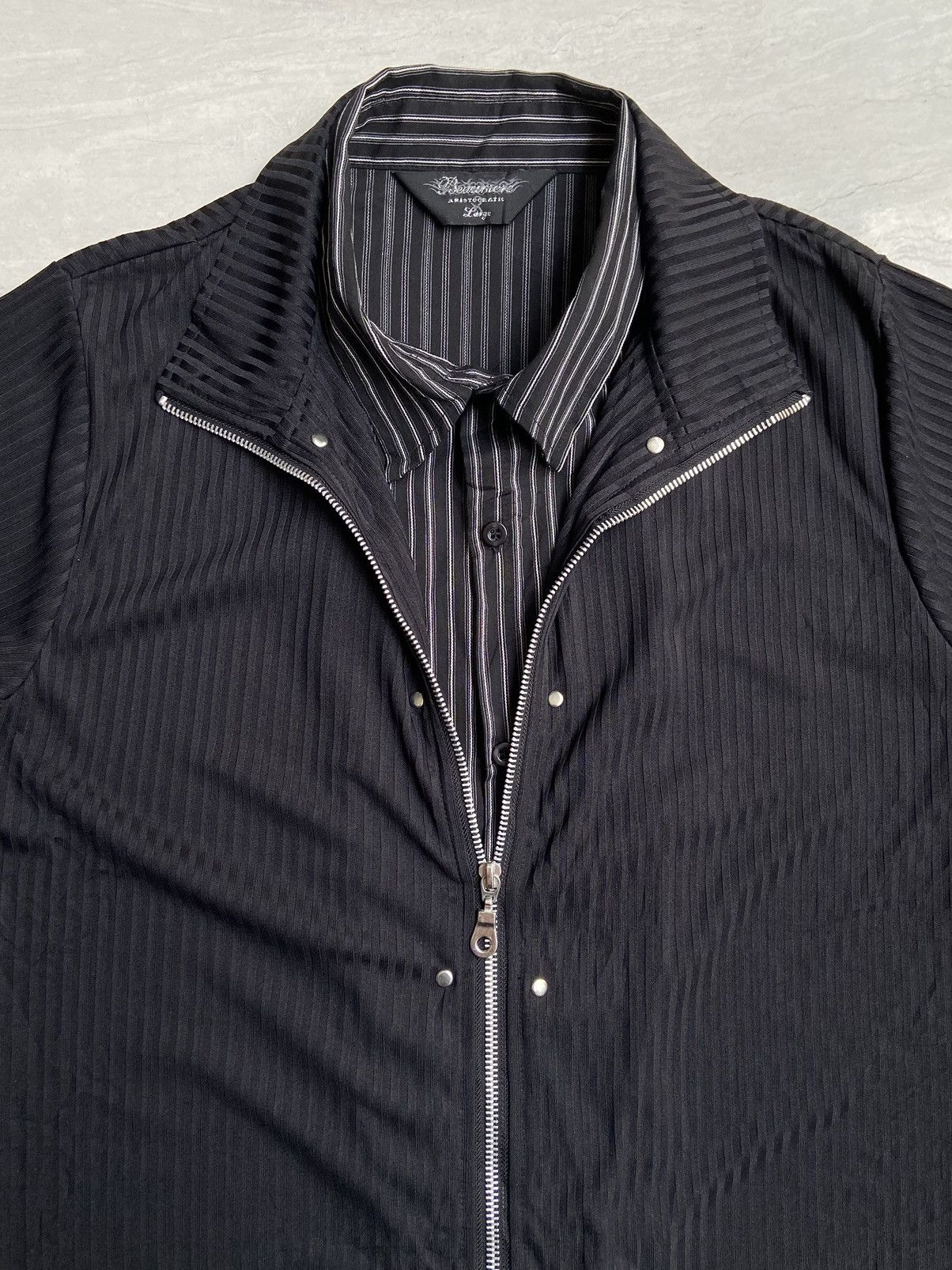 If Six Was Nine Beaumere Aristocratic Black Zipper Shirt Size US S / EU 44-46 / 1 - 8 Thumbnail