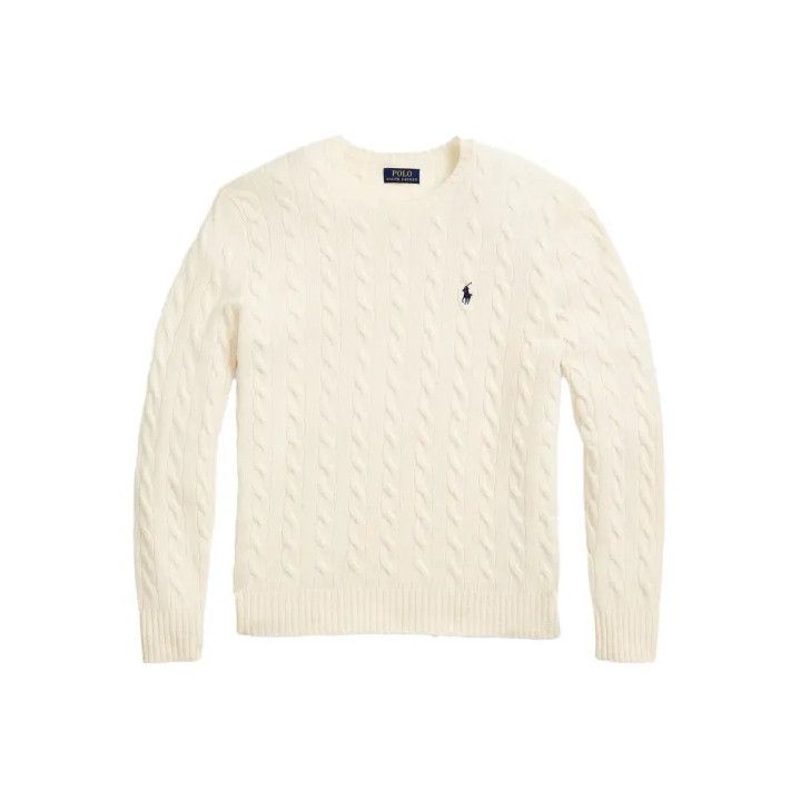 Polo Ralph Lauren Polo Ralph Lauren FW22 Cable-Knit Logo Sweater Size US XL / EU 56 / 4 - 1 Thumbnail