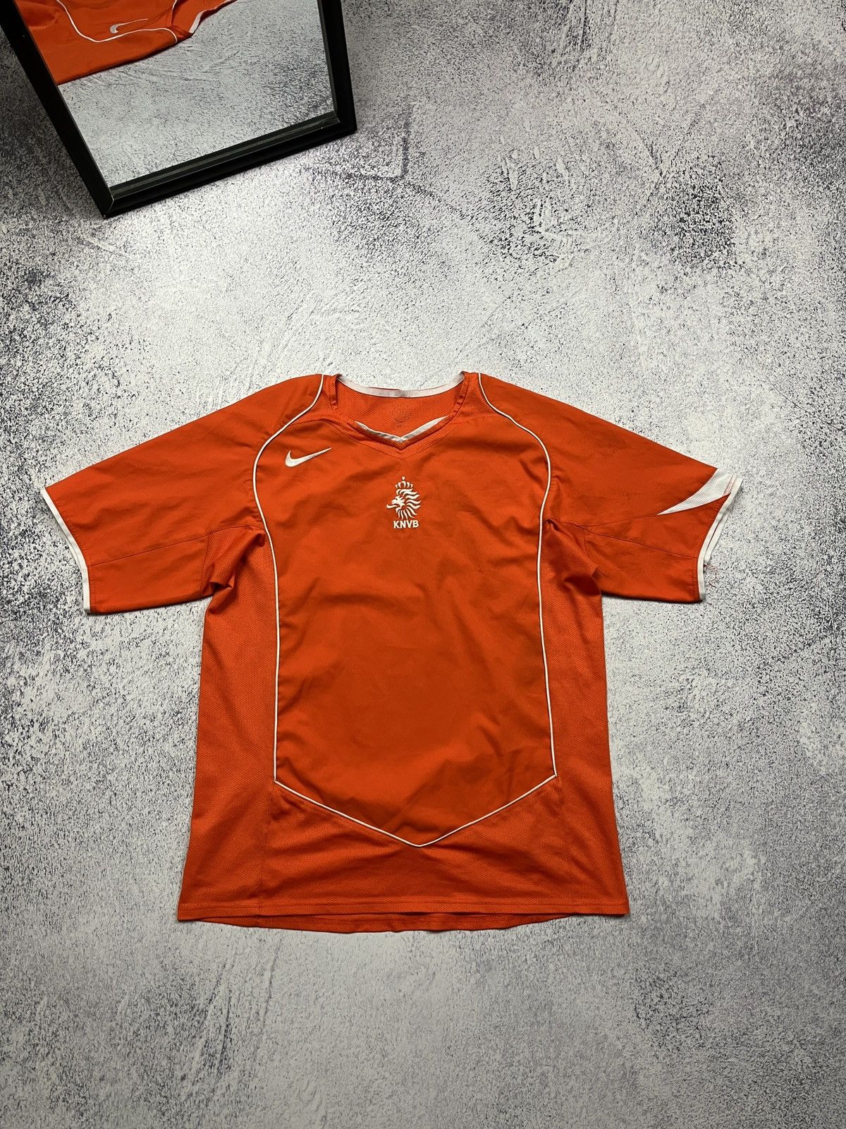 Nike Vintage Nike Netherlands 2004/06 Home Soccer Jersey Shirt Size US S / EU 44-46 / 1 - 1 Thumbnail